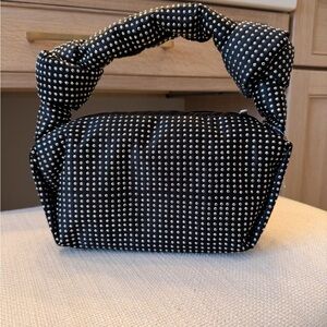 J. Crew Factory Black and Silver Studded Mini Bag